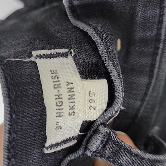 madewell  9" high-rise skinny dark wash women' jeans size 29 - Picture 9 of 11